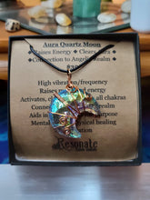 Load image into Gallery viewer, Aura Quartz Moon in Bare Copper
