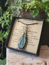 Load image into Gallery viewer, Labradorite Wrapped in Silver