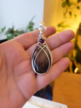 Load image into Gallery viewer, Purple Labradorite wrapped in Silver