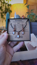 Load and play video in Gallery viewer, Moonstone Mini Pendant and Earring Set
