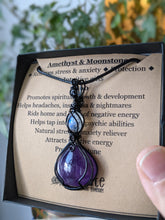 Load image into Gallery viewer, Amethyst &amp; Moonstone Pendant
