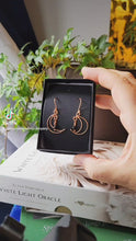 Load and play video in Gallery viewer, Wire Moon Earrings
