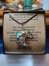 Load image into Gallery viewer, Aura Quartz Moon in Bare Copper
