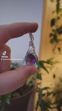 Load and play video in Gallery viewer, Amethyst wrapped in Silver
