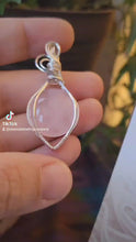 Load and play video in Gallery viewer, Rose Quartz wrapped in silver
