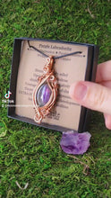 Load and play video in Gallery viewer, Purple Labradorite Pendant
