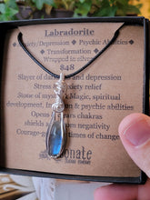 Load image into Gallery viewer, Labradorite Wrapped in Silver
