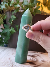 Load image into Gallery viewer, Labradorite Ring Wrapped in Enameled Silver
