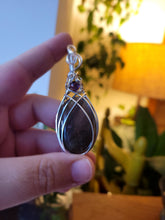 Load image into Gallery viewer, Purple Labradorite wrapped in Silver
