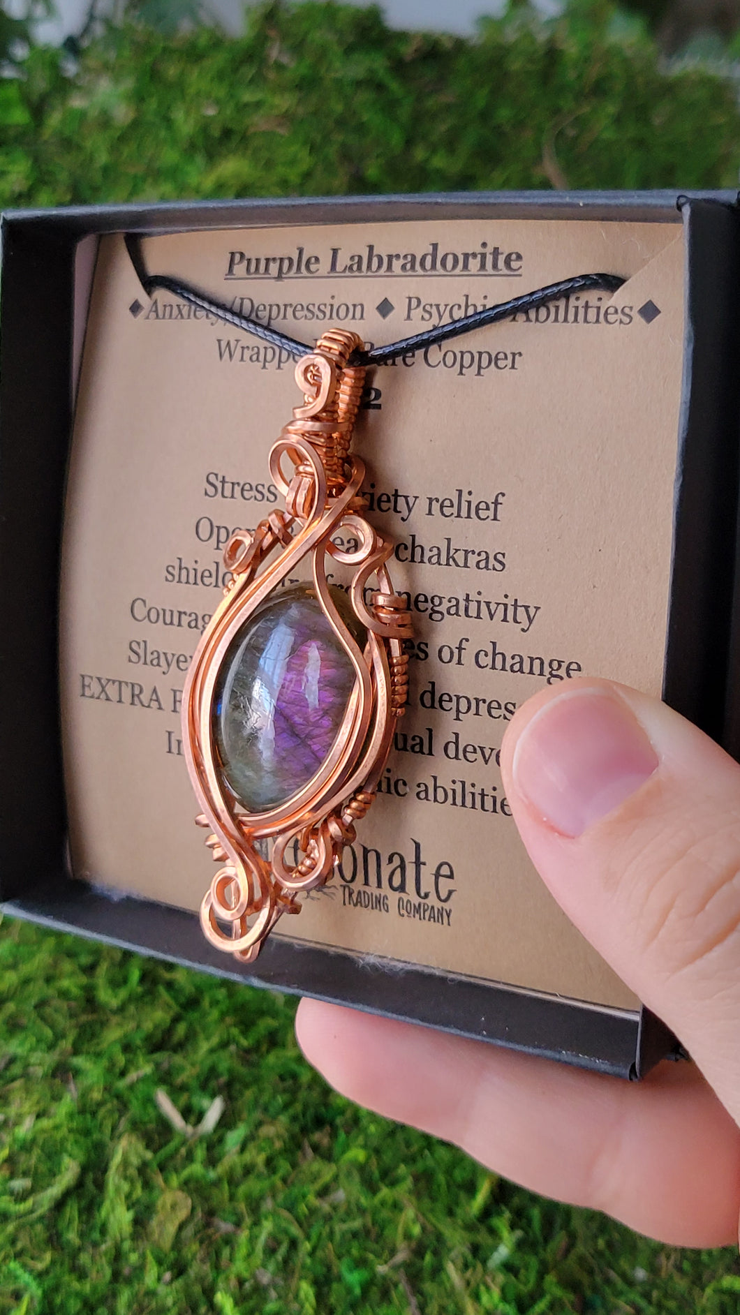 Purple Labradorite Pendant