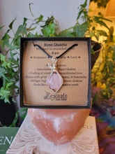 Load image into Gallery viewer, Rose Quartz wrapped in silver
